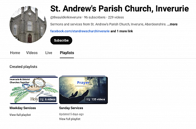 St Andrew's YouTube page