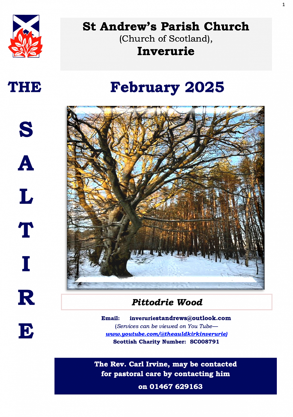 Saltire Newsletter Cover